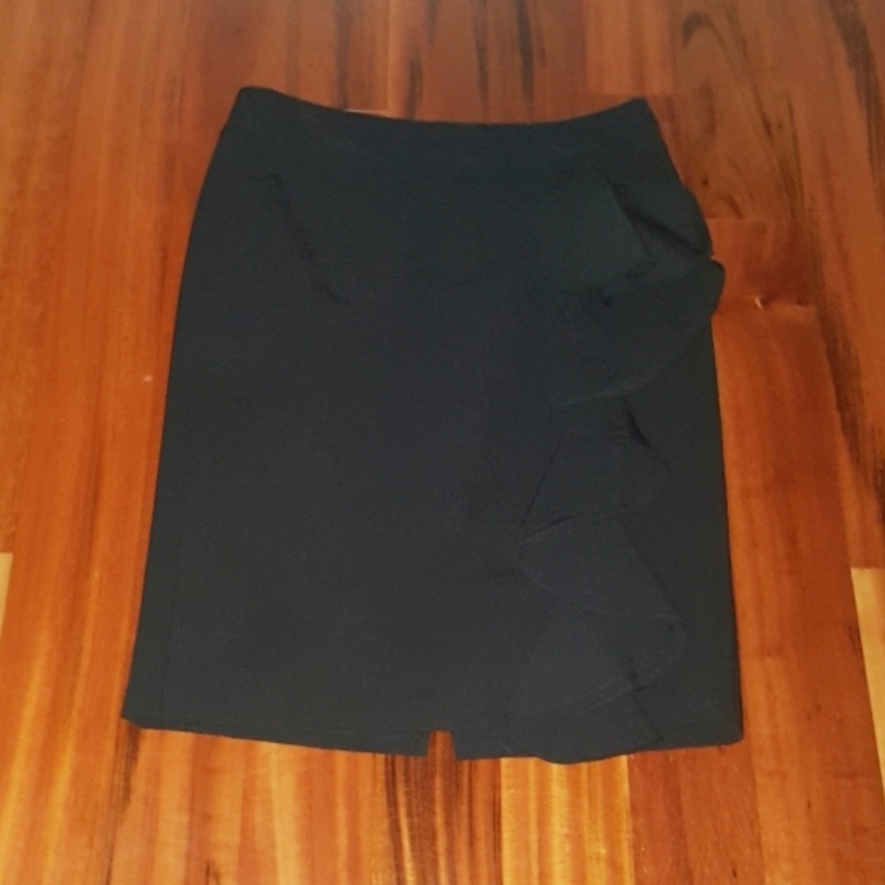 CR Black Skirt with Ruffles